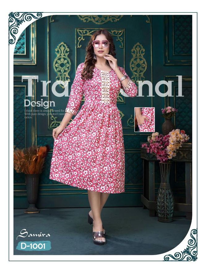 Samira By Trendy Designer Printed Kurti Wholesale Shop In Surat
